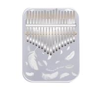 Cpolebev Kalimba 17 Professionale per Pollice Pianoforte Acrilico Kalimba Pollice Pianoforte Tastiera Strumento Musicale Bianca