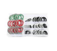 Cpolebev Kit A/C, Guarnizione Accessori Auto, Kit Assortimento O-Ring, Kit O-Ring CA, Kit Guarnizioni CA da 60 Pezzi, Kit Guarnizioni Compressore A/C