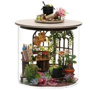 Cpolebev Kit Book Nook Fai-da-Te per Adulti 3D Puzzle - Casa delle Bambole in Legno - per Collezionisti, Giardino Cabina Fai-da-Te