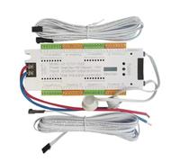 Cpolebev Kit Controller Luce Scale con Sensore di Movimento A LED per Illuminazione Scale Automatica A 32 Canali per Scale Striscia Flessibile 12V 24V