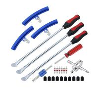Cpolebev Kit Cucchiaio per Pneumatici, Strumento per Cambio Pneumatici da 25 Pezzi per Motocicletta, Trattorino da Giardino, Bicicletta, Smontagomme per Moto