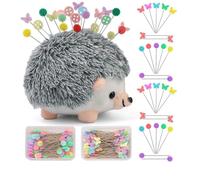 Cpolebev Kit da Cucito per Cuscino Portaspilli A Forma di Riccio con 200 Spilli Colorati