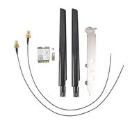 Cpolebev Kit Desktop WiFi 6E per Scheda AX210 Bluetooth 5.2 WiFi 802.11Ax 2.4Ghz / 5Ghz AX210NGW Wi-Fi 6 Adapter con Antenna