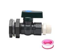 Cpolebev Kit Deviatore per Barile di In PVC, Kit Rubinetto per Barile di con Valvola per Barile di da 3/4 Pollici con Adattatore per Raccordo A Paratia