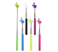 Cpolebev Kit di 6 Bastoncini per Puntatori per Aula, Puntatore per Insegnanti, Kit di Set di Bastoncini Retrattili per Lavagne In Classe