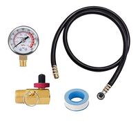 Cpolebev Kit di Accessori per Valvola del Serbatoio 'Aria con Manometro, Kit di Riparazione del Serbatoio 'Aria Fornito con Manometro da 2 Pollici con NPT da 1/8 di Pollice, Tubo 'Aria da