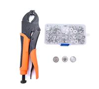 Cpolebev Kit di Attrezzi per Bottoni A Pressione Parti per Teloni per Barche Pinze Regolabili In Tela per Bottoni A Pressione Kit di Bottoni A Pressione