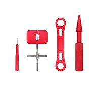 Cpolebev Kit di Attrezzi per la Riparazione del Mulinello per la Manutenzione del Mulinello da Pesca Chiave per Lo Smontaggio della Bobina Strumenti di Pesca Rosso
