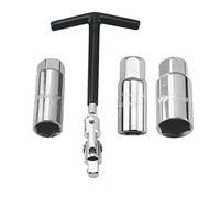 Cpolebev Kit di Attrezzi per la Riparazione di Motociclette per Auto Chiave a Bussola per Strumento di Rimozione Della Candela 16Mm /18Mm/21MmT-Handle Wrench