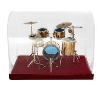 Cpolebev Kit di Batteria Jazz in Miniatura Modello Mini Piatto Strumento Musicale Modello di Batteria Kit di Batteria in Miniatura per Adulti