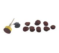 Cpolebev Kit di Cuscinetti per Dischi Abrasivi da 1 Pollici da 100 Pezzi Rotondo Gancio Levigatore un Rullo per Carta Vetrata