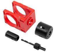 Cpolebev Kit di Installazione Della Serratura Della Porta, Kit di Installazione Della Maniglia Della Porta con A Tazza per Serratura In Metallo per Catenacci e Serrature