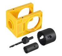 Cpolebev Kit di Installazione per Serratura per Porte In Legno da 1-3/8 Pollici - 1-3/4 Pollici con Modello Guida, A Tazza per Serratura per Porte