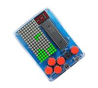 Cpolebev Kit di Produzione per Console di Gioco DIY 51 Set di Giochi Elettronici per Bambini con Chip Singolo Colore: Quadrato-Luce Verde