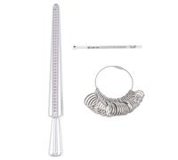 Cpolebev Kit di Strumenti per Misurare L' 3PCS con Anelli di Misurazione, di Misurazione con di Misurazione per la Misurazione Delle Dimensioni Dei Gioielli, Facile da Usare e Resi