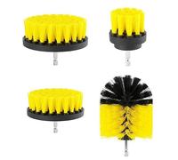 Cpolebev Kit di Testine per Pulizia Elettrica da 4 Pezzi Hub per Auto Multifunzionale per Piastrelle in Ceramica, Angolo Morto, Strumenti per la Pulizia della Casa, Facili da Sostituire