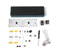 Cpolebev Kit Elettronico DIY Digitale RGB LED Colorato Sveglia Suite 4 Cifre Data Temperatura Orologio Pratica di Progetto di Saldatura,B