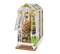 Cpolebev Kit Fai-Da-Te per Angolo del Libro Casa In Miniatura con Luce A LED Booknook Ripiano per Libri Decorazione Fermalibri In Legno Kit per Hobbisti