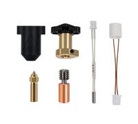 Cpolebev Kit Hotend Aggiornato per K1 HOTEND per K1 / K1 Max Kit Blocco Riscaldante in Ceramica Estrusore per Accessori Stampante 3D K1 Nero Silicone + Metallo
