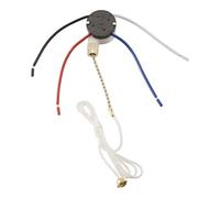 Cpolebev Kit Interruttore Ventola un Soffitto 3 Velocità 4 Fili, Interruttore Ventola Interruttore di Controllo Velocità Cerniera, Interruttore un Fune ZE-208S con Fune