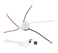 Cpolebev Kit Interruttore Ventola un Soffitto 3 Velocità 4 Fili, Interruttore Ventola Interruttore di Controllo Velocità Cerniera, Interruttore un Fune ZE-208S con Corda