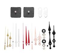 Cpolebev Kit Meccanismo di Movimento 'Orologio da Parete DIY al Quarzo Non Ticchettio da 2 Pezzi con 5 Diverse Lancette di Ricambio per Le Parti di Riparazione