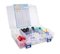 Cpolebev Kit Modello Molecolare, Set di Molecolare, Kit Modello Elemento Atomico per Lezioni, Kit di Costruzione di Strutture