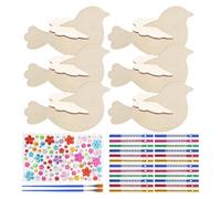 Cpolebev Kit per Campanelli Eolici Fai-da-Te per Bambini - 6 Confezioni, Dipingi e Costruisci Il Tuo Carillon Color Regali di Compleanno per Ragazze e Ragazzi.