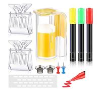 Cpolebev Kit per Marcatura Ape da 11 Pezzi con Bottiglie per Marcatura Ape Penne per Marcatura In Plastica Ape per Forniture di Apicoltura