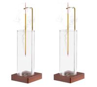 Cpolebev Kit Portaincenso Yoga Timer con Supporto per Aromaterapia e Bruciatore per Incenso Antincendio con Vetro Removibile per Bastoncini.