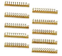 Cpolebev Kit Quadrato Prezzo da 10 Pezzi Scaffalature Metalliche 3D Regolabili GBP ￡ Kit Quadrato Prezzo per Esposizione di Negozi, Orologi, Gioielli, Ufficio
