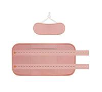Cpolebev Kit Riutilizzabile Olio di Ricino Biologico, Cinturino Regolabile Cotone di bambù Lavabile nel Lavatrice Anti Perdita di Olio (Rosa)