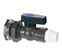 Cpolebev Kit Rubinetto del Secchio Della in PVC, Valvola a Sfera in PVC da 3/4 di Pollice, Kit Rubinetto del Secchio del Secchio del Serbatoio 'Acqua del Secchio del Secchio