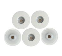 Cpolebev Kit Set di Dischi per Lucidatura In Lana da 5 Pezzi per Smerigliatrice Angolare da 125 Mm, Tamponi per Lucidatura In Feltro