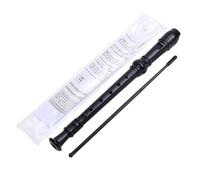 Cpolebev Kit Set Registratore Soprano Nero A 8 Fori con di Pulizia, Set Registratore Chiave C Stile Tedesco per Bambini Studenti Principianti