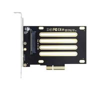 Cpolebev Kit SSD NVMe PCIe U.3 U3 da SFF-8639 A PCI-e 4.0 X4 Adattatore Host per Scheda Madre PM1735