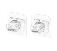 Cpolebev Kit Staffe per Aste per Tende Trapano Kit Supporti per Aste per Tende Regolabili in 2 Pezzi