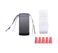 Cpolebev Kit Universale per Lampada Ventilatore da Soffitto AC 220V Interruttore di Regolazione Temporizzazione Regola il Ricevitore del Trasmettitore Della Velocità del