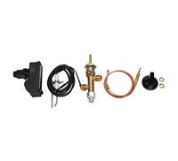 Cpolebev Kit Valvola di Controllo di Sicurezza per Caminetto a Gas Propano GPL a Bassa Pressione, Kit di Accensione a Pulsante per Grill a Gas, Riscaldatore