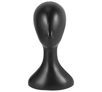 Cpolebev Lady Testa Parrucca In Plastica Alta Testa Modello Femminile Nera