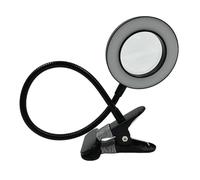 Cpolebev Lampada da Scrivania Portatile In Vetro con Morsetto per Attrezzatura Antiscivolo A Luce Fredda USB per Bellezza Delle Unghie