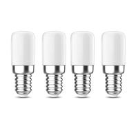 Cpolebev Lampadina per Frigorifero, Lampadina LED E14 da 1,5 W, 150LM 3000K, Lampadine A Risparmio Energetico, per Frigorifero, Cappa da Cucina, Confezione da 4 Facili da Usare