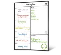 Cpolebev Lavagna Magnetica per Frigorifero, Calendario, Pianificatore dei Pasti e della Spesa, Lavagnetta per Promemoria e Pianificatore Familiare, Durevole