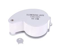 Cpolebev Lente di ingradimento loupe da 40 X 25mm con LED per Gioiello