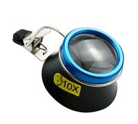 Cpolebev Lente D'Ingrandimento per Occhiali 10X Clip-On Lente D'Ingrandimento Portatile Strumento di Riparazione per Orologiaio per Operatore Artigianale Facile da Usare