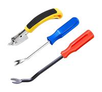 Cpolebev Levapunti 3 Pezzi, Estrattore di Punti Metallici per Tappezzeria Resistente con Impugnatura Ergonomica, Estrattore di Punti, Estrattore di Chiodi A