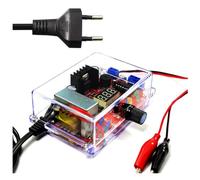 Cpolebev LM317 Regolatore di Tensione Regolabile Kit Fai da Te da 220 V A 1,25 V-12,5 V Modulo di Alimentazione Step-Down Kit Elettronici Spina UE Durevole