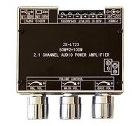 Cpolebev -LT23 Scheda Amplificatore di Potenza 5.1Bluetooth 50W Scheda Amplificatore A 2.1 Canali con Protezione da Cortocircuito Adatta per Sound Box