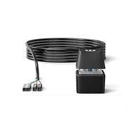 Cpolebev Luce LED Computer Desktop Switch Scheda Madre PC Avvio Esterno Pulsante di Accensione di Prolunga per Home Office 5M Nero Resistente Facile da Usare