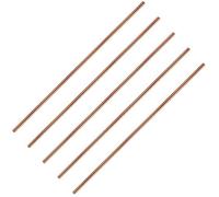 Cpolebev Lunghezza 11,8 Pollici In Rame Puro In Rame per Tornio In Rame Nudo In Rame Barra per Tornio (5 Pezzi, Diametro 3 Mm)